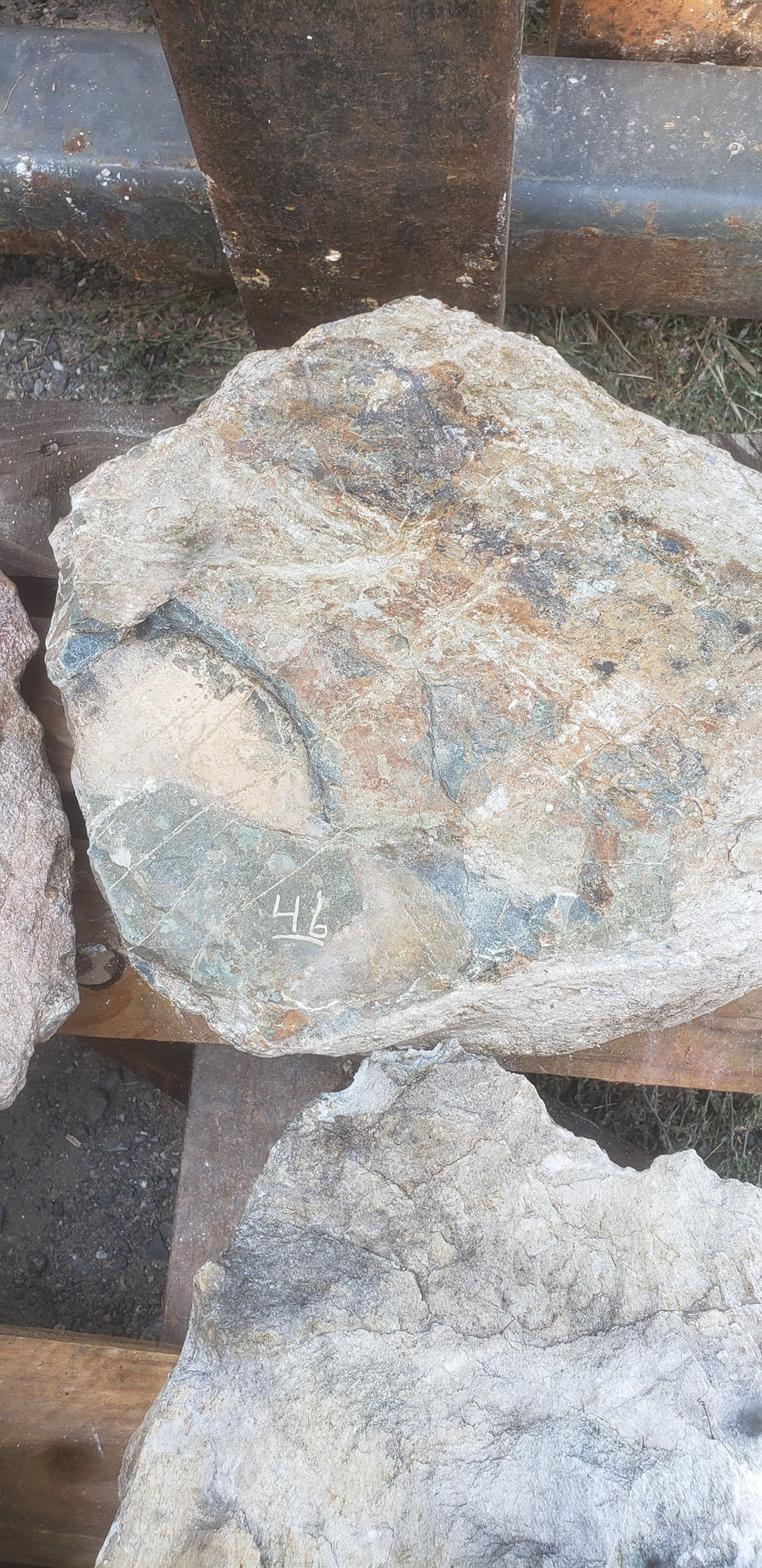 Thumbnail: Limited Quarry Release – 493 lb Rare & Colorful Oregon Soapstone Pallet