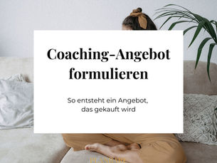Coaching-Angebot