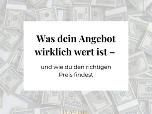 Coaching-Preise festlegen