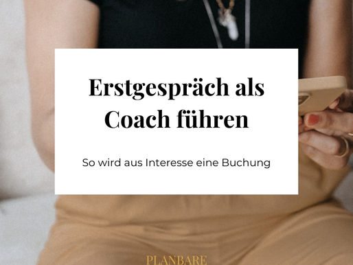 Erstgespräch als Coach