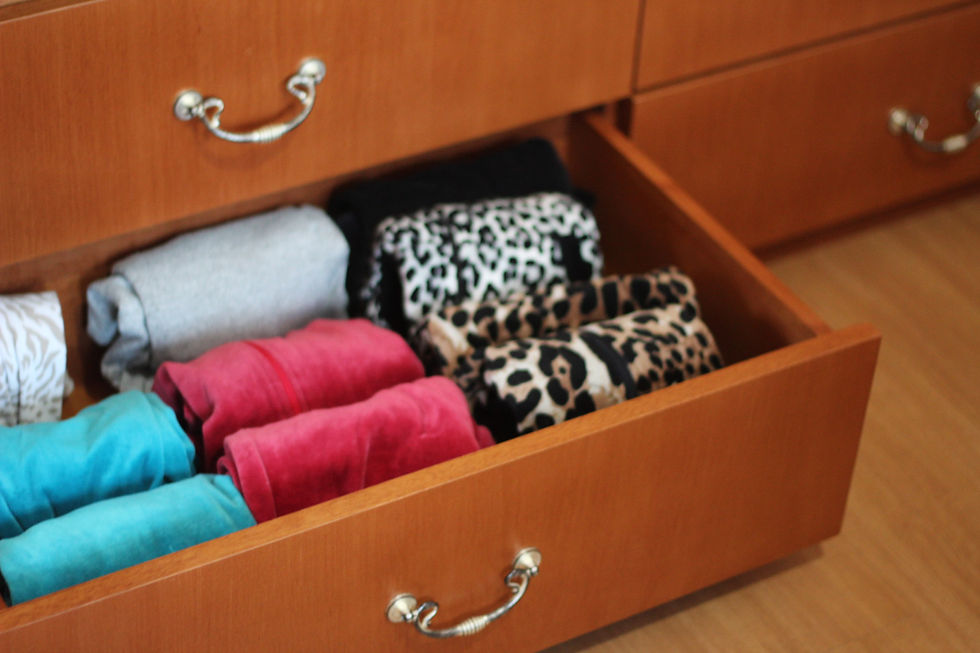 Gaveta de roupas