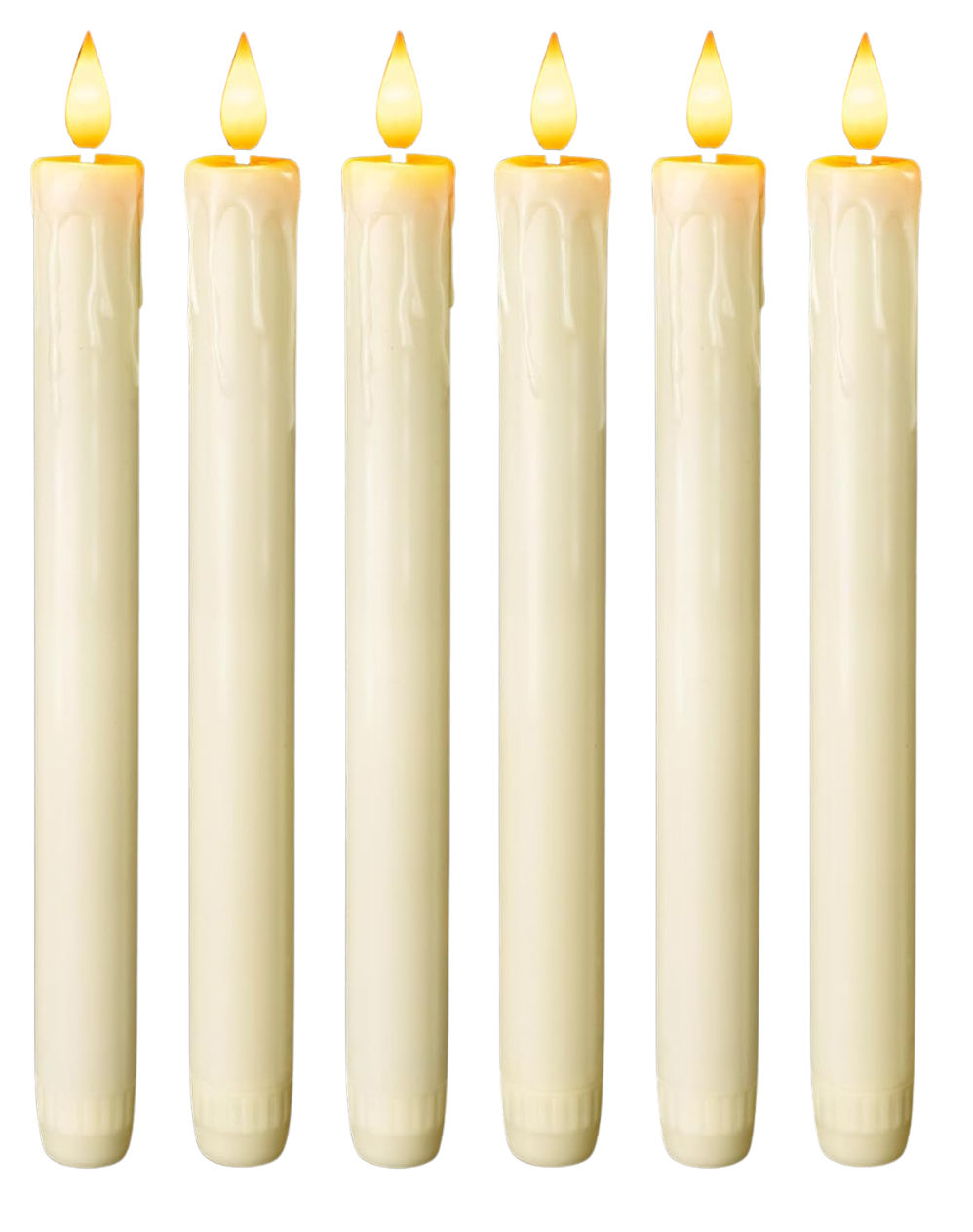Flameless Taper Candles - 9.5"