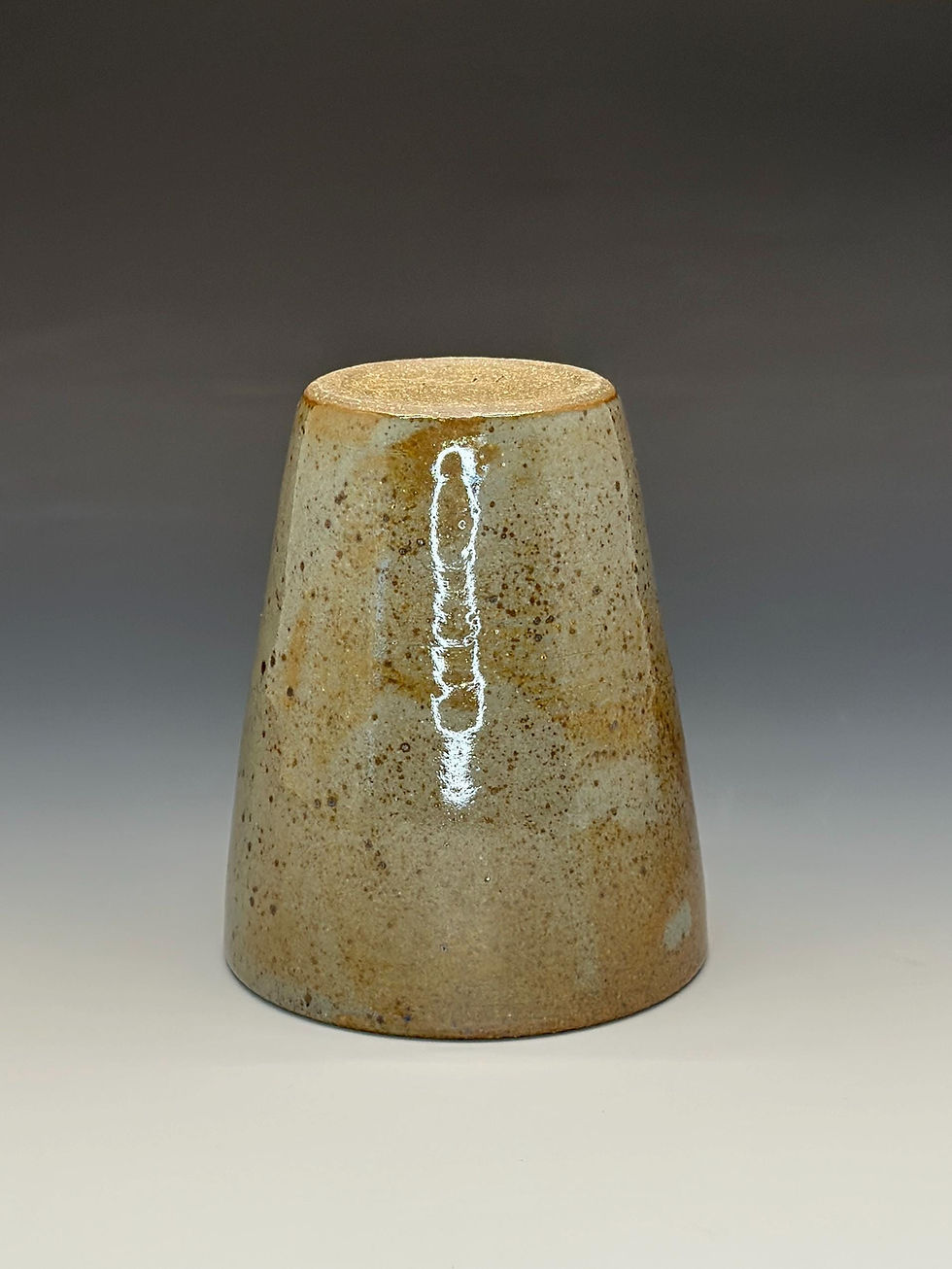 Thumbnail: Handmade Speckled Blue Celadon Glaze Tumbler