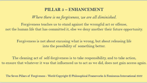 STS project diary 12 – Forgiveness – Pillar 5 – Enhancement