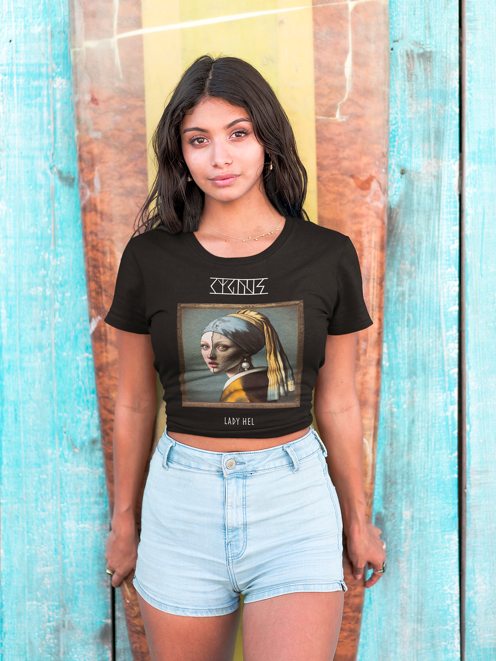 Miniatura: The death lady with a pearl Earring by Johannes Grimmeer CropTop
