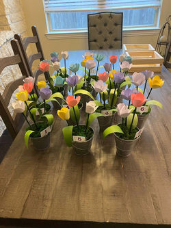 Paper tulips