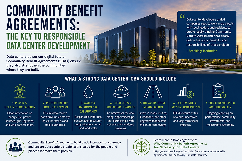 Community Benefit Agreements: The Missing Piece in Responsible Data Center Development