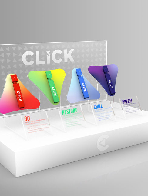 Click Display THC spray dispenser.