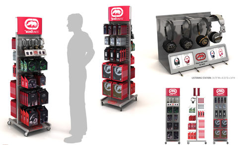 Headphone listening station