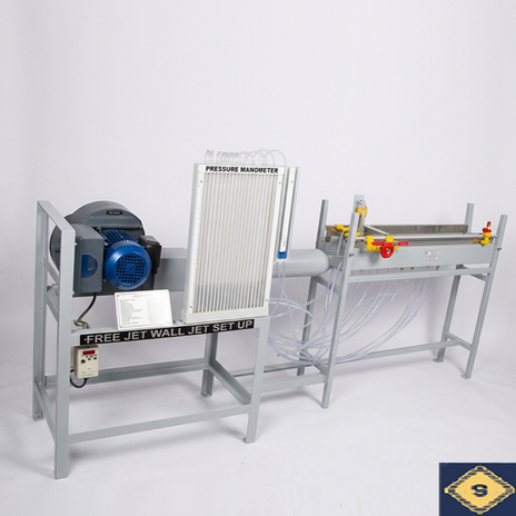 FREE WALL JET TEST SETUP 1.5 HP BLOWER WITH VARIABLE SPEED DRIVE