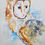 Thumbnail: original art watercolour painting of a barn owl bird