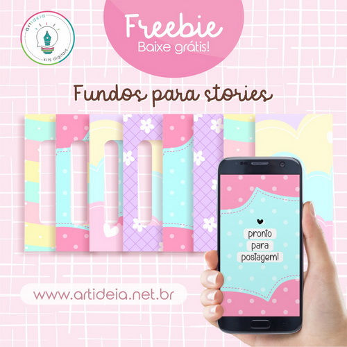 Kit Digital -  Freebie Fundos (GRÁTIS)