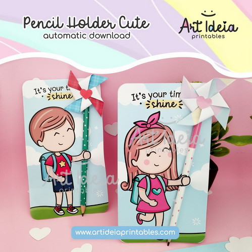 Printable File - Pencil holder | Art Ideia - Kits