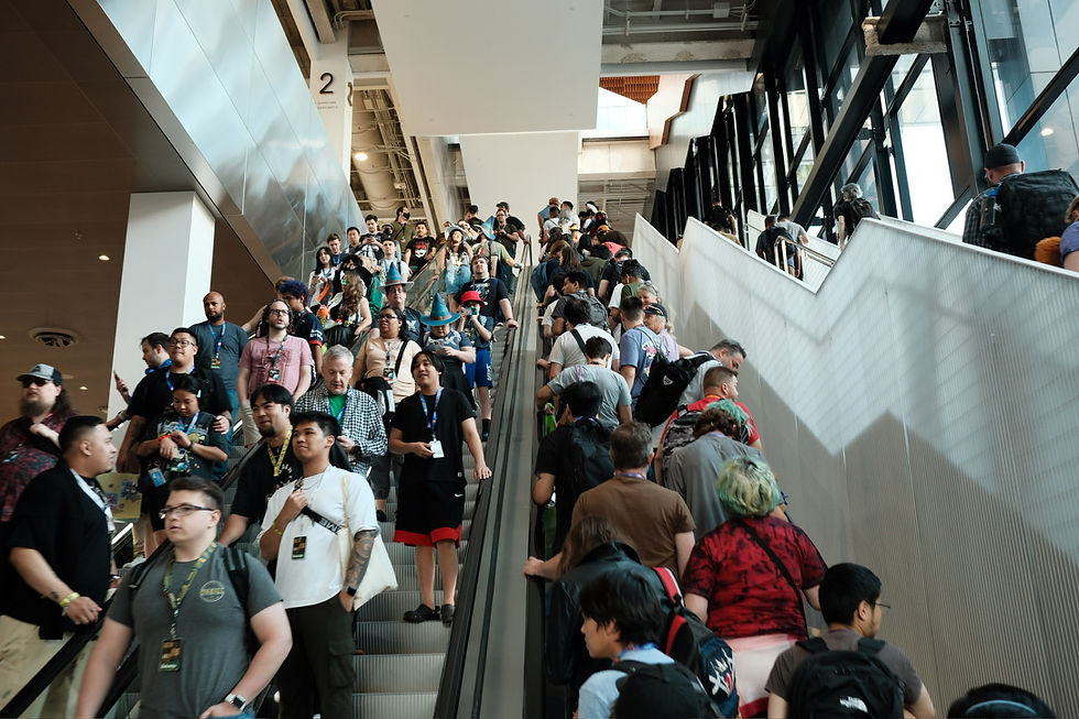 The Summit Escalator Packed at PAX West