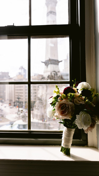 wedding day details at the Columbia Club as photographed by a downtown Indianapolis wedding photographer