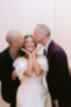 a candid moment for a bride on her wedding day