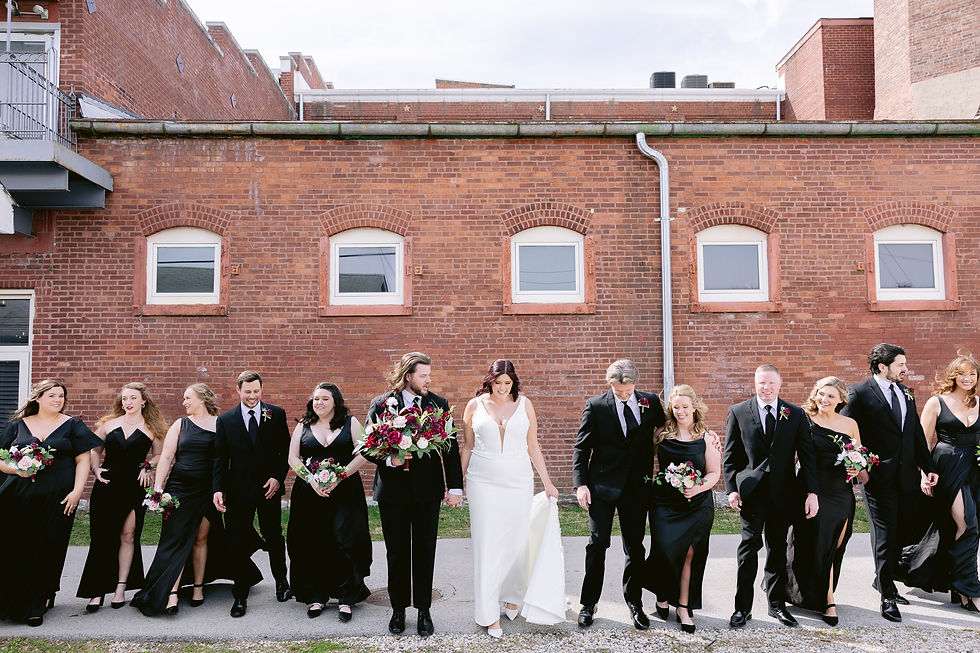 bride and groom at Mill Top wedding venue in Noblesville