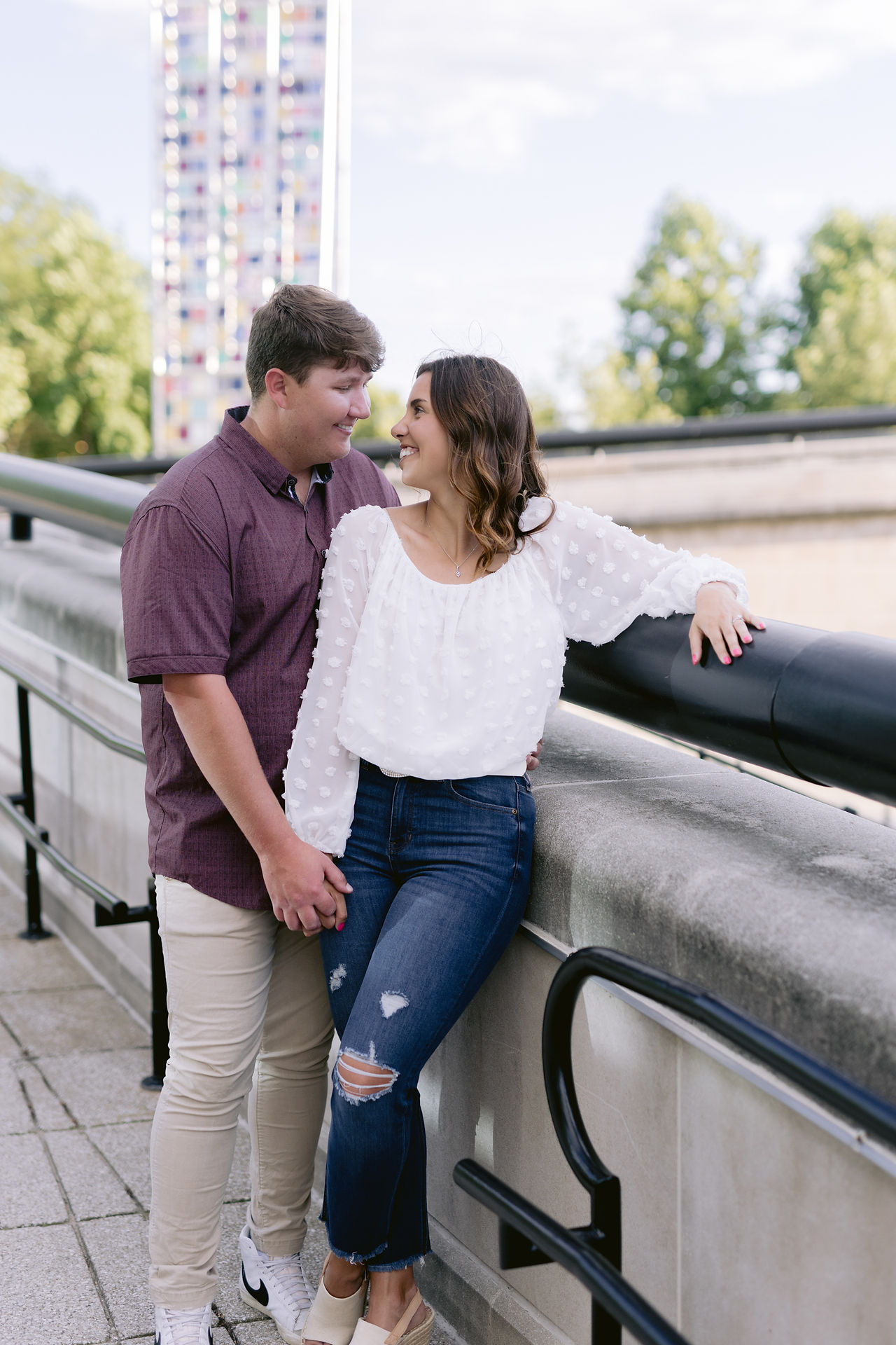 Downtown Indianapolis Canal Engagement Session