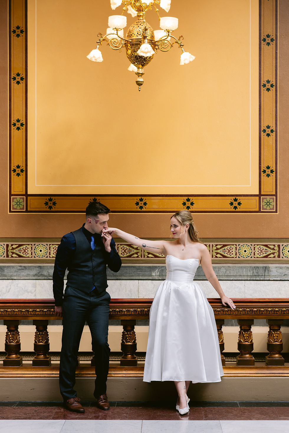 Indiana State House elopement photography