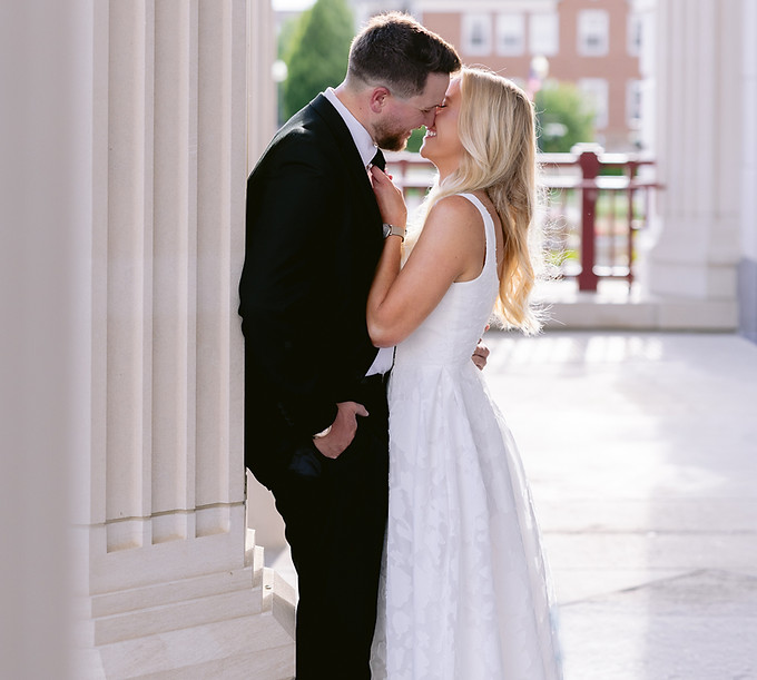 Natural engagement session with relaxed posing in Indianapolis Indiana