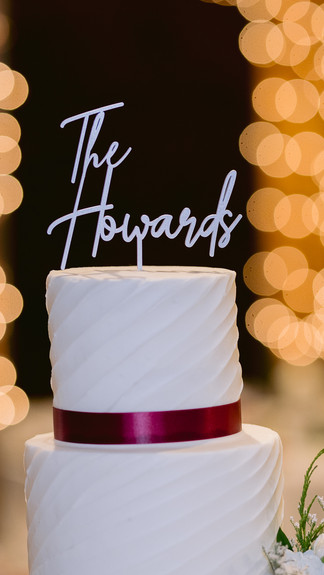 The cake topper for the Howards at the Mill Top