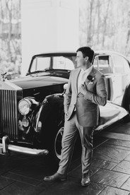 Vintage Hollywood Black and White Indianapolis Wedding Photos