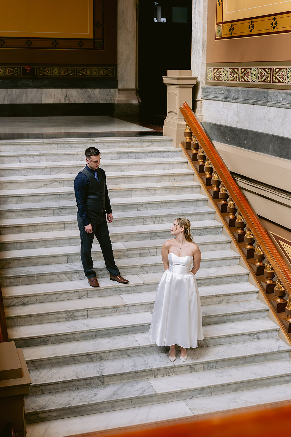 Indianapolis intimate wedding couple photos