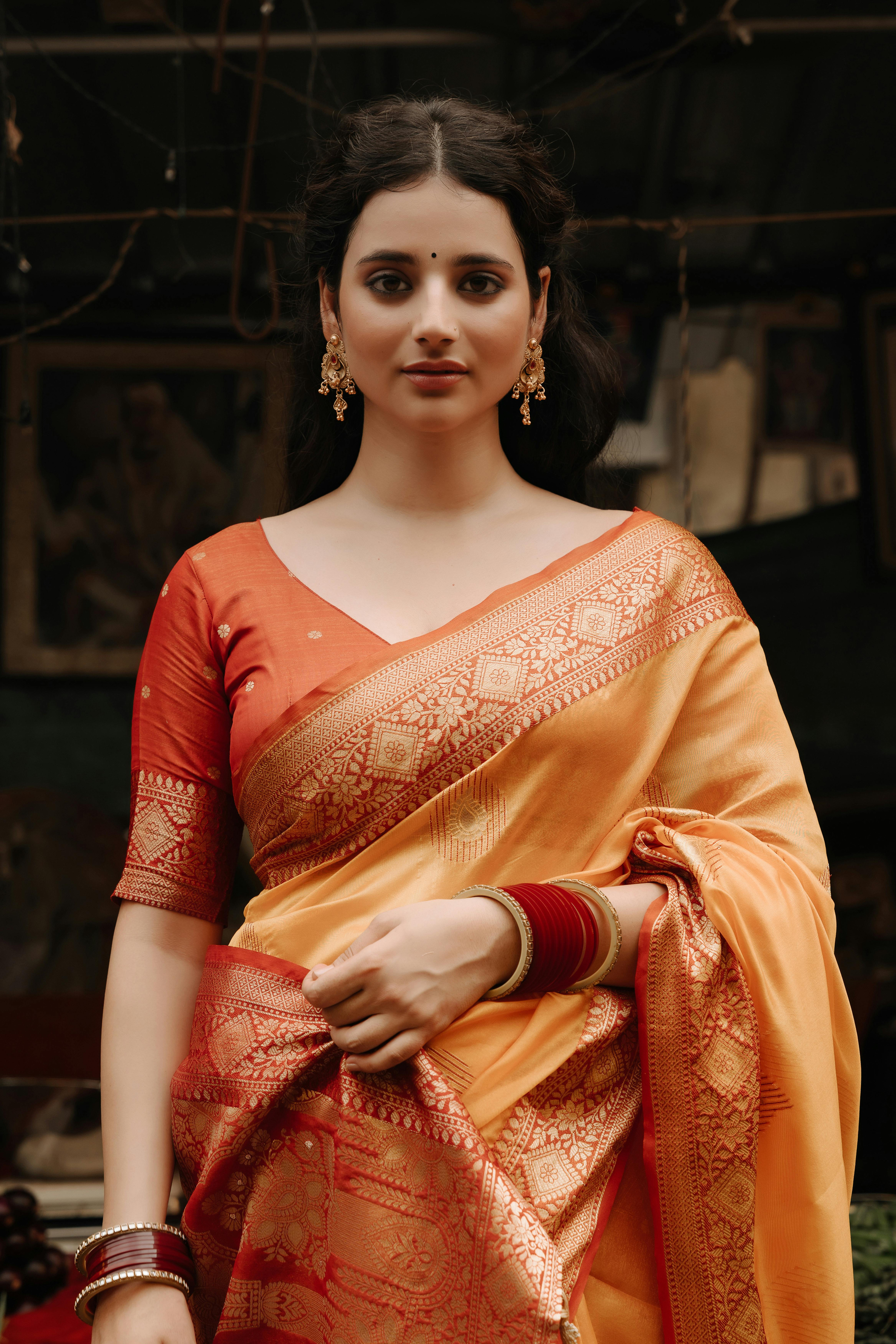 Fancy Linen Saree