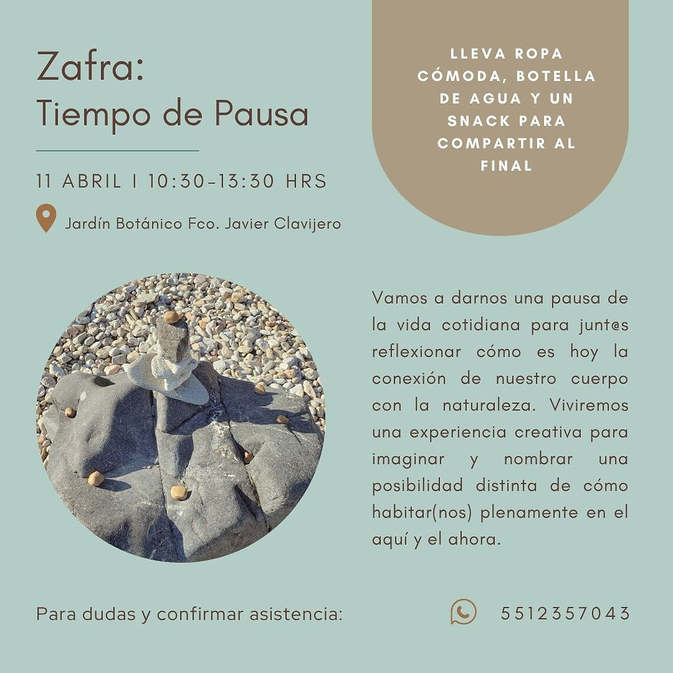 Zafra:Tiempo de Pausa