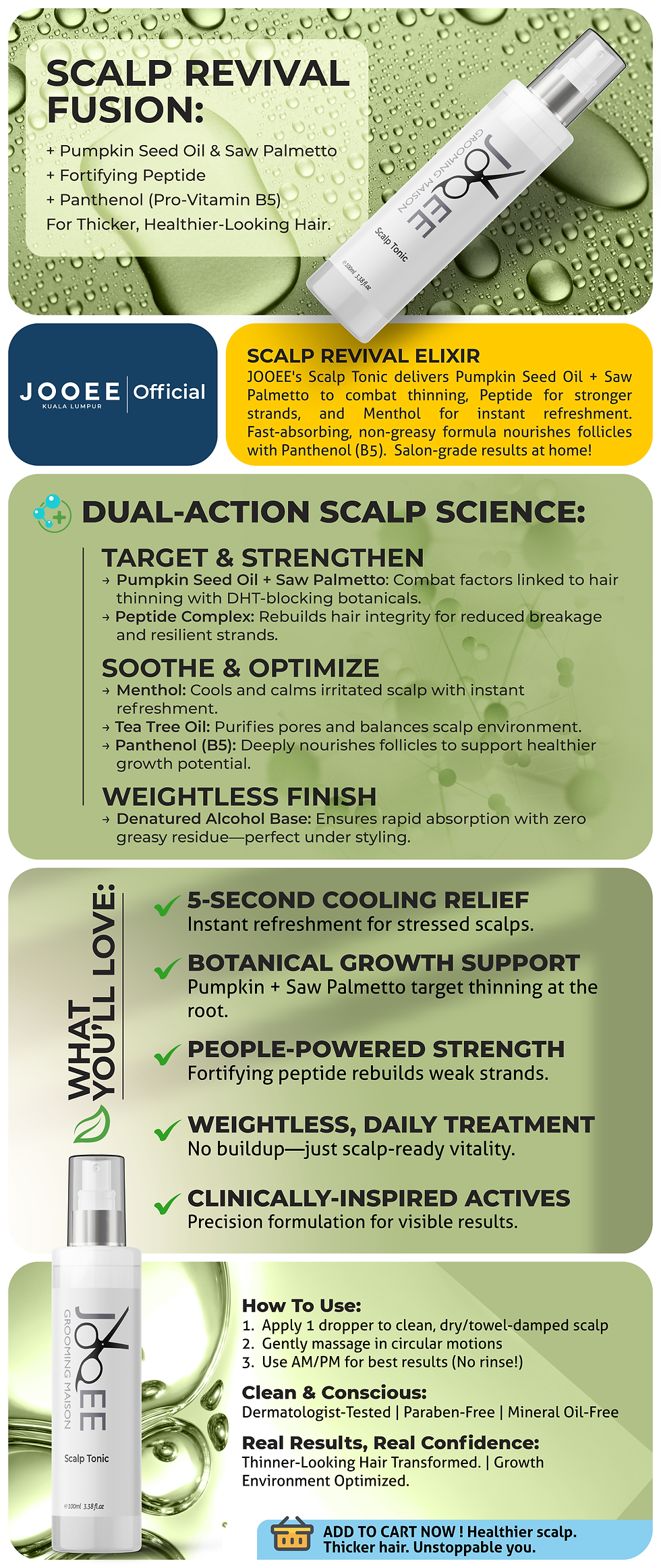 縮圖：JOOEE Scalp Tonic 100ml | Fight Thinning + Boost Growth!