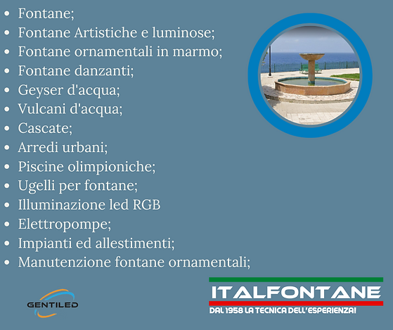 Ristrutturazione Fontane ITALFONTANE.