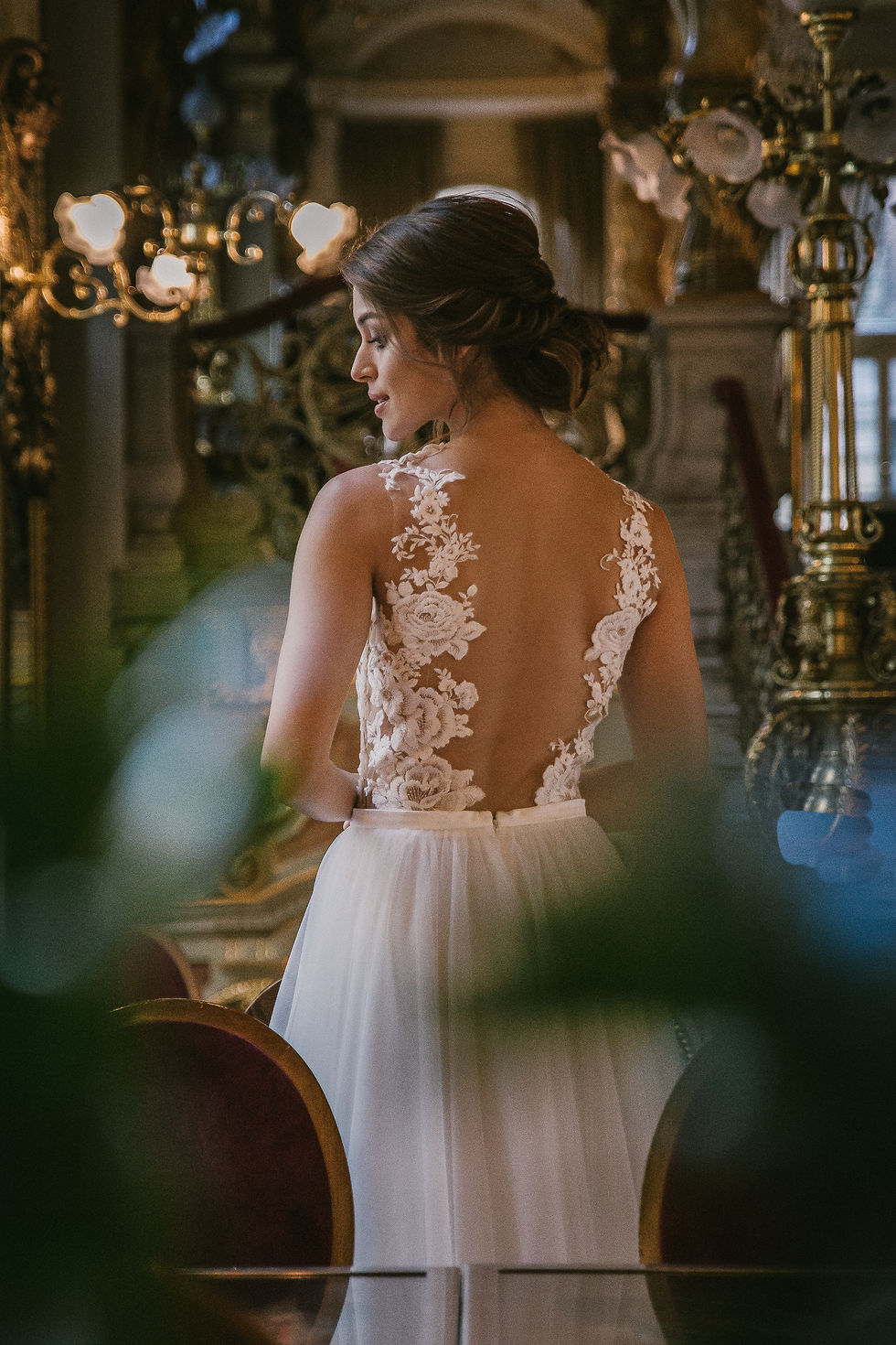 Bridal makeup and hairstyle