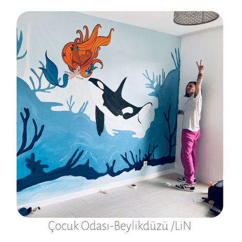 Çocuk Odası Duvar Resim Uygulaması