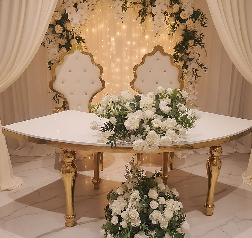 Vegas sweetheart head table for hire