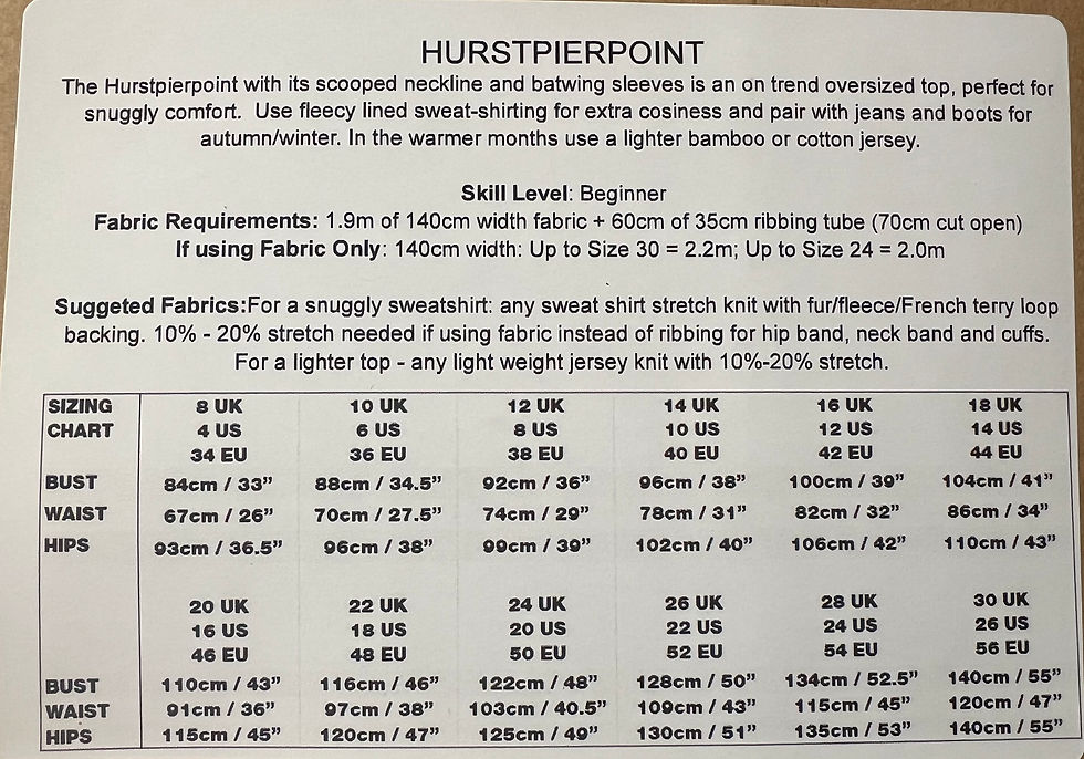 Thumbnail: Sussex Seamstress Pattern - Hurstpierpoint Top
