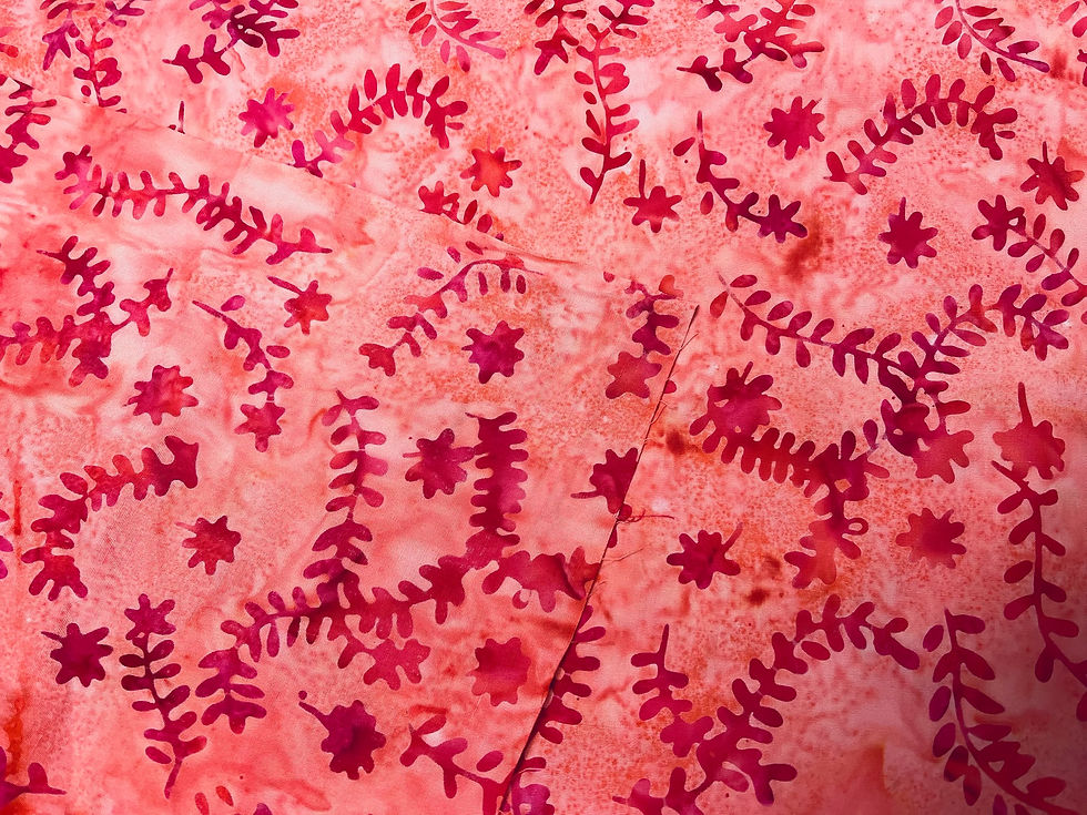Pink Branches Batik