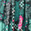 Thumbnail: Teal & Roses Grid by Art Gallery Fabrics