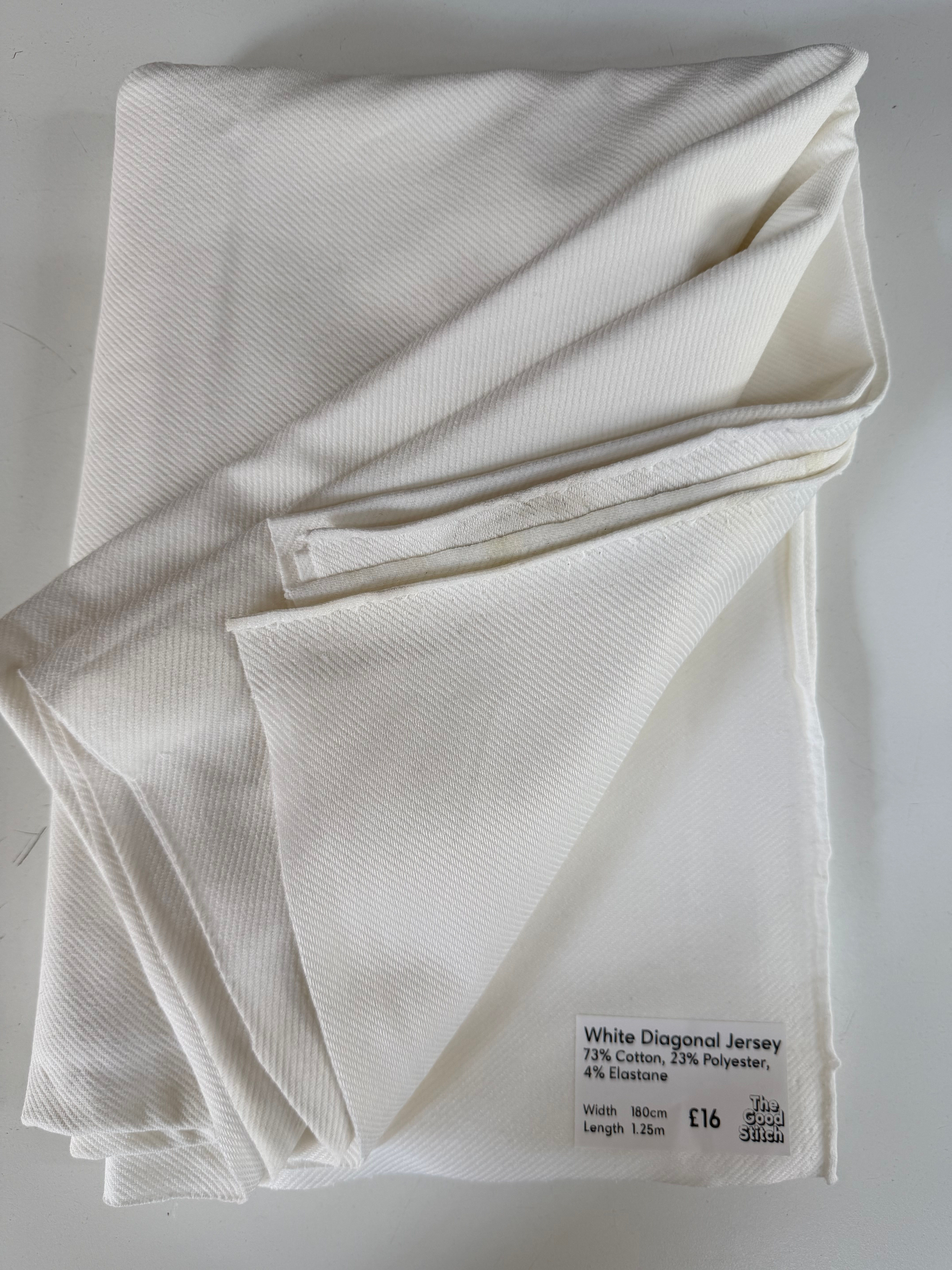 White Diagonal Jersey