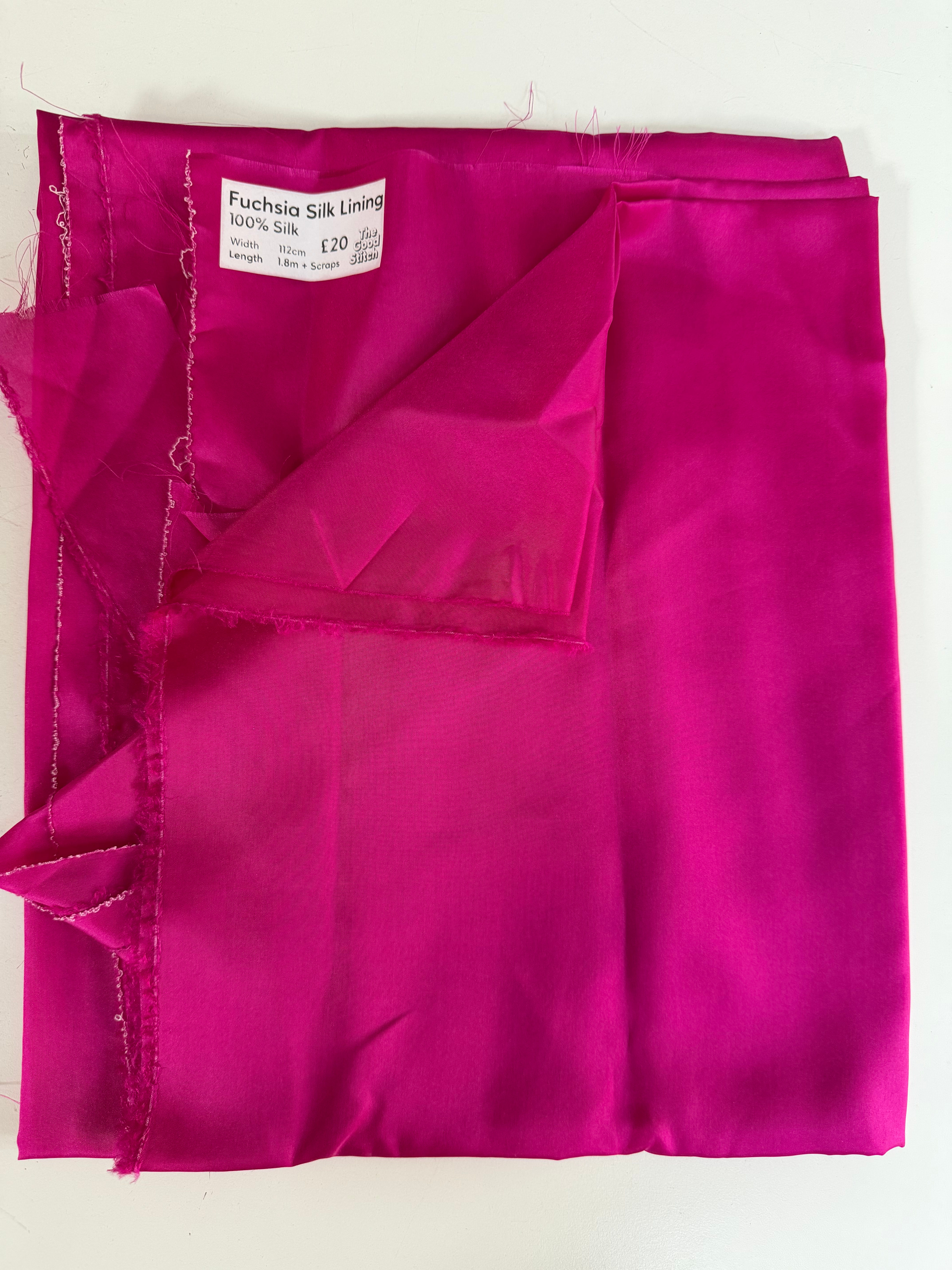 Fuchsia Silk Lining