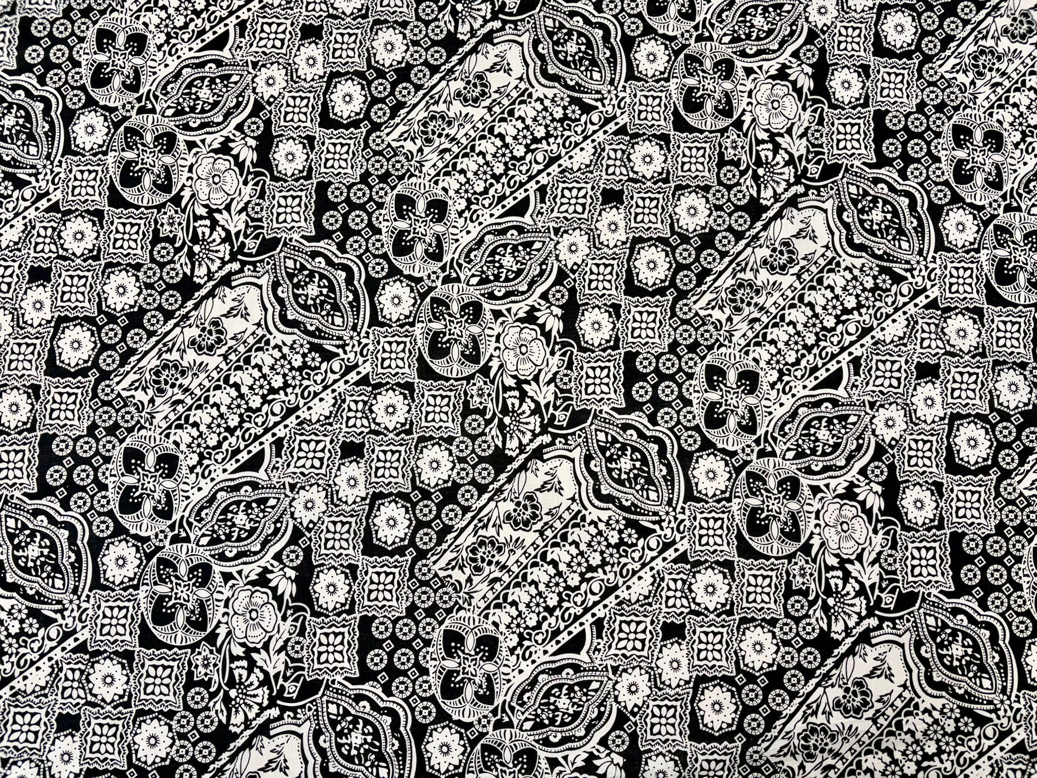 Black & White Cotton Lawn