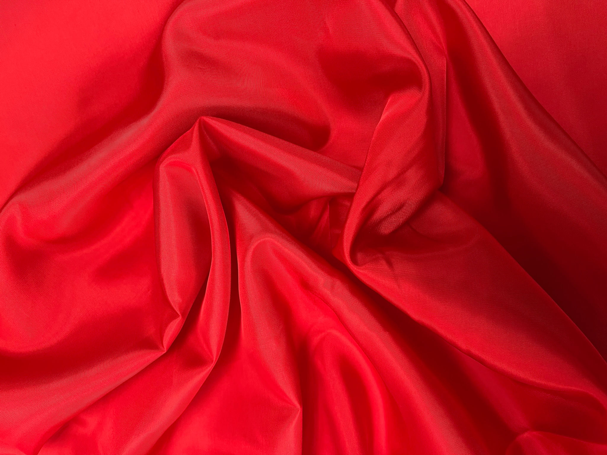 Bright Red Viscose Taffeta