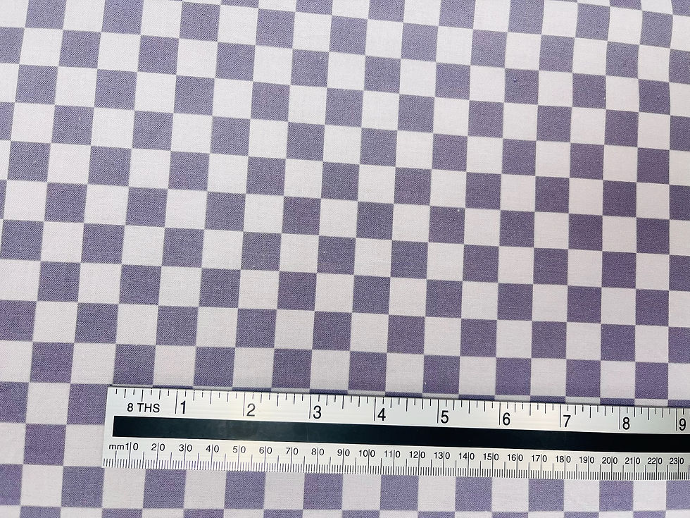 Thumbnail: Flint Grey Checkerboard Cotton