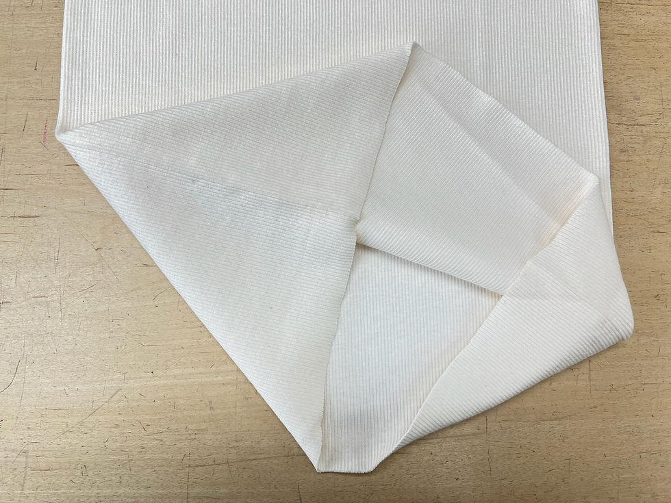 Thumbnail: Ecru Cotton Ribbing
