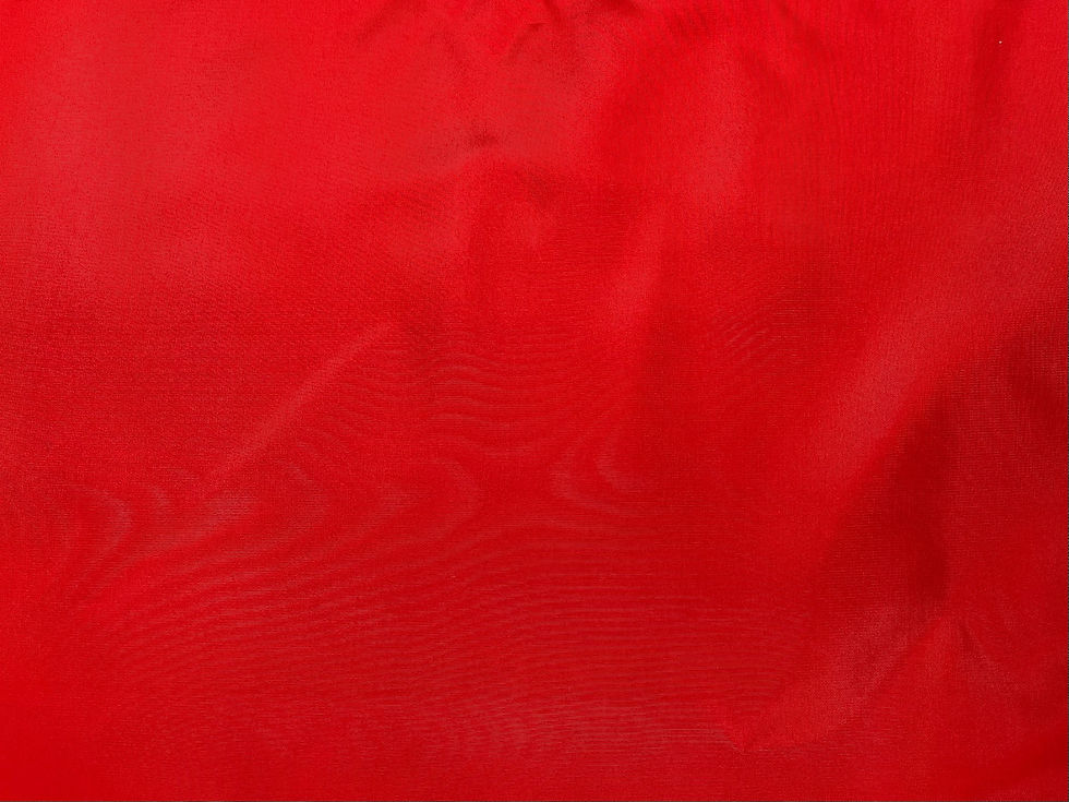 Thumbnail: Bright Red Viscose Taffeta