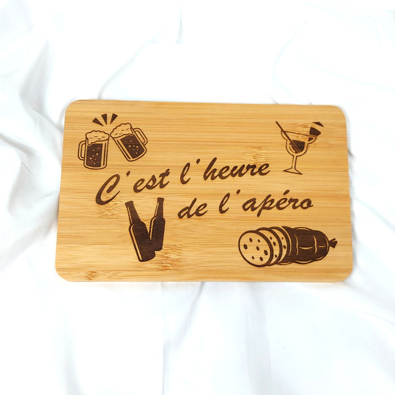 Planche de présentation - Apéro Bambou 22x14cm