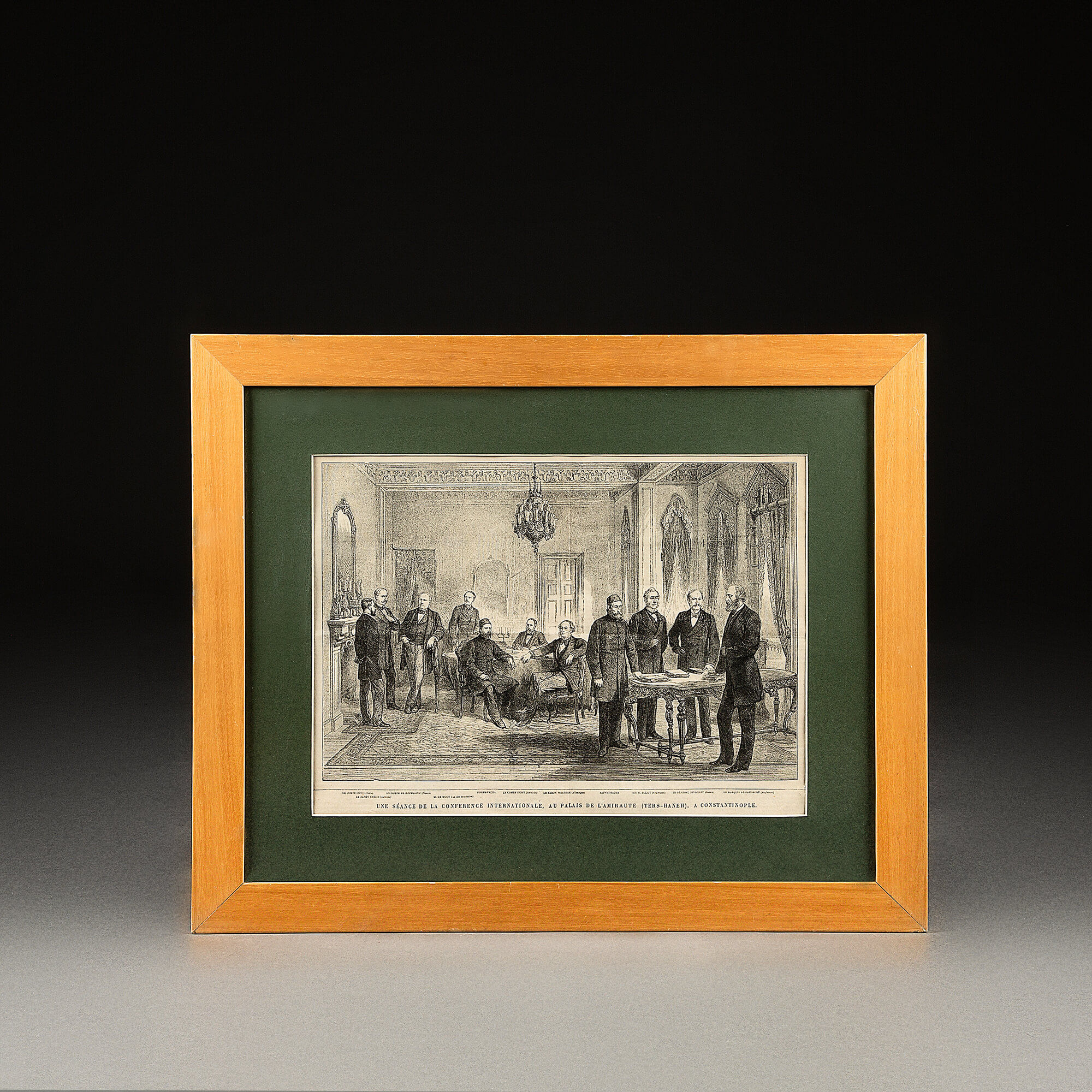 Engraving documenting the Constantinople Conference