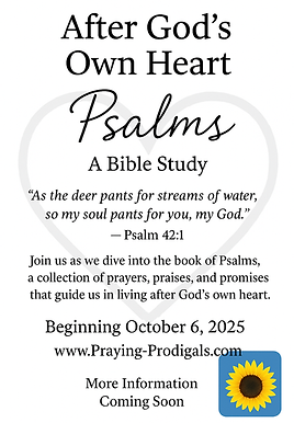 Psalms Bible Study Flyer