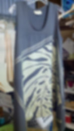 d801 grey lycra with lite gold monstera