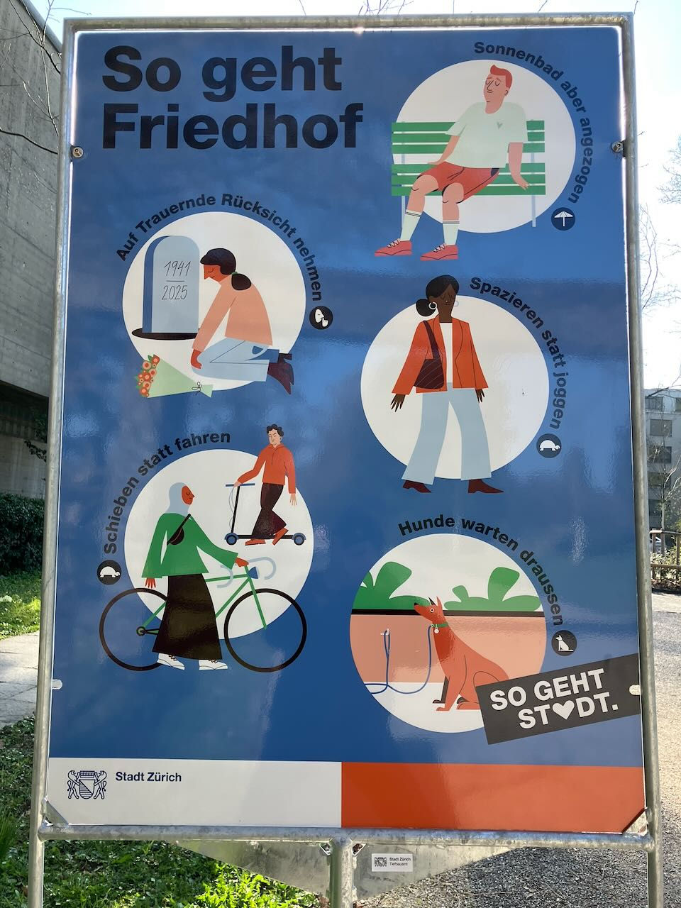 So geht Friedhof