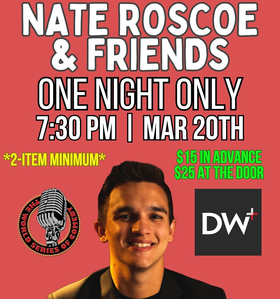 Nate Roscoe & Friends Special Event Comedy Night @ Voodoo Brewing